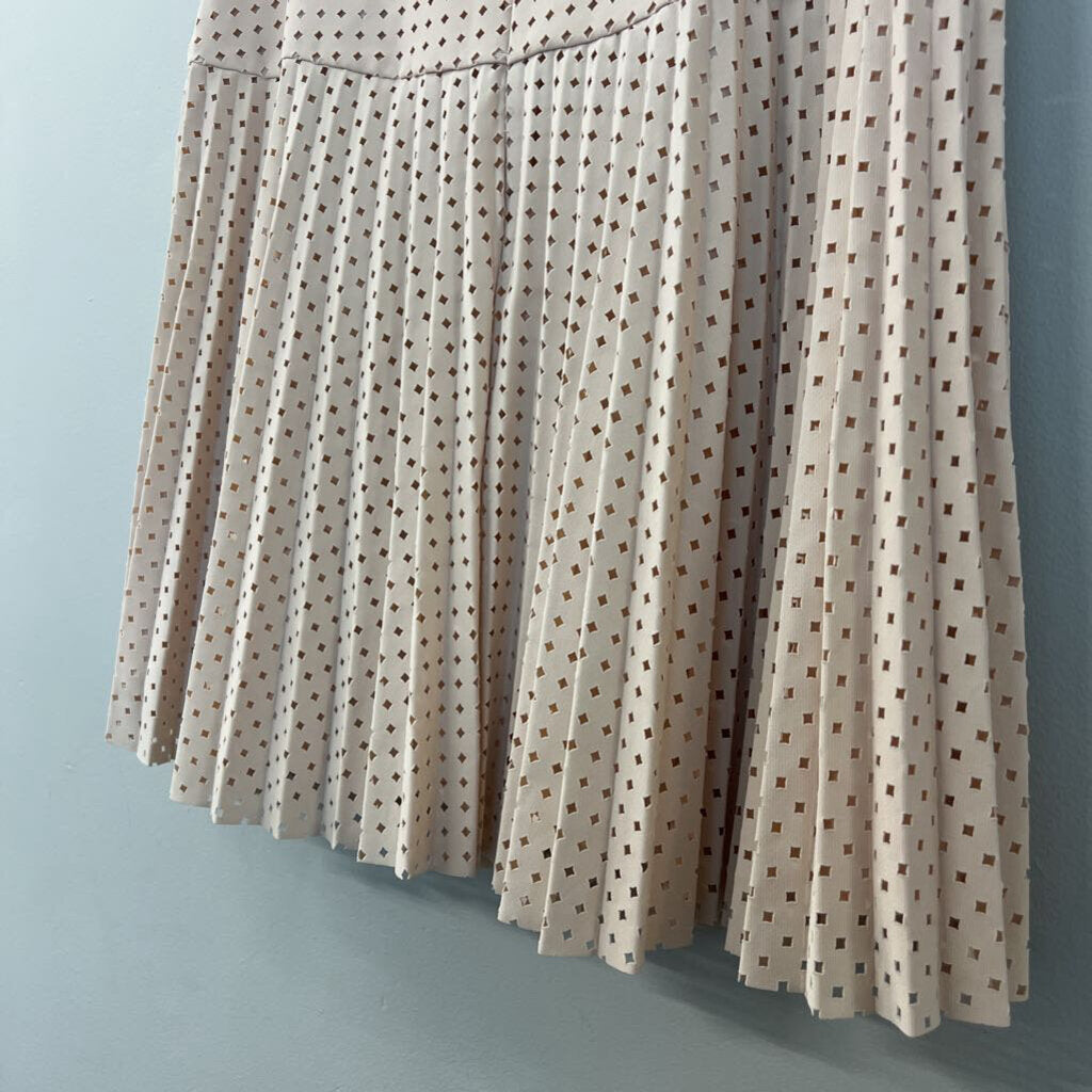 J Crew Beige Burnout Mini Skirt 2