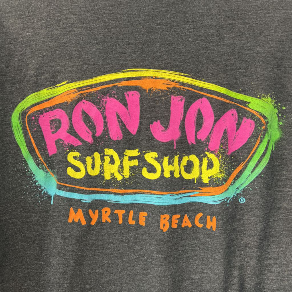 Ron Jon Surf Shop Grey Long Sleeve Graphic Tee Small