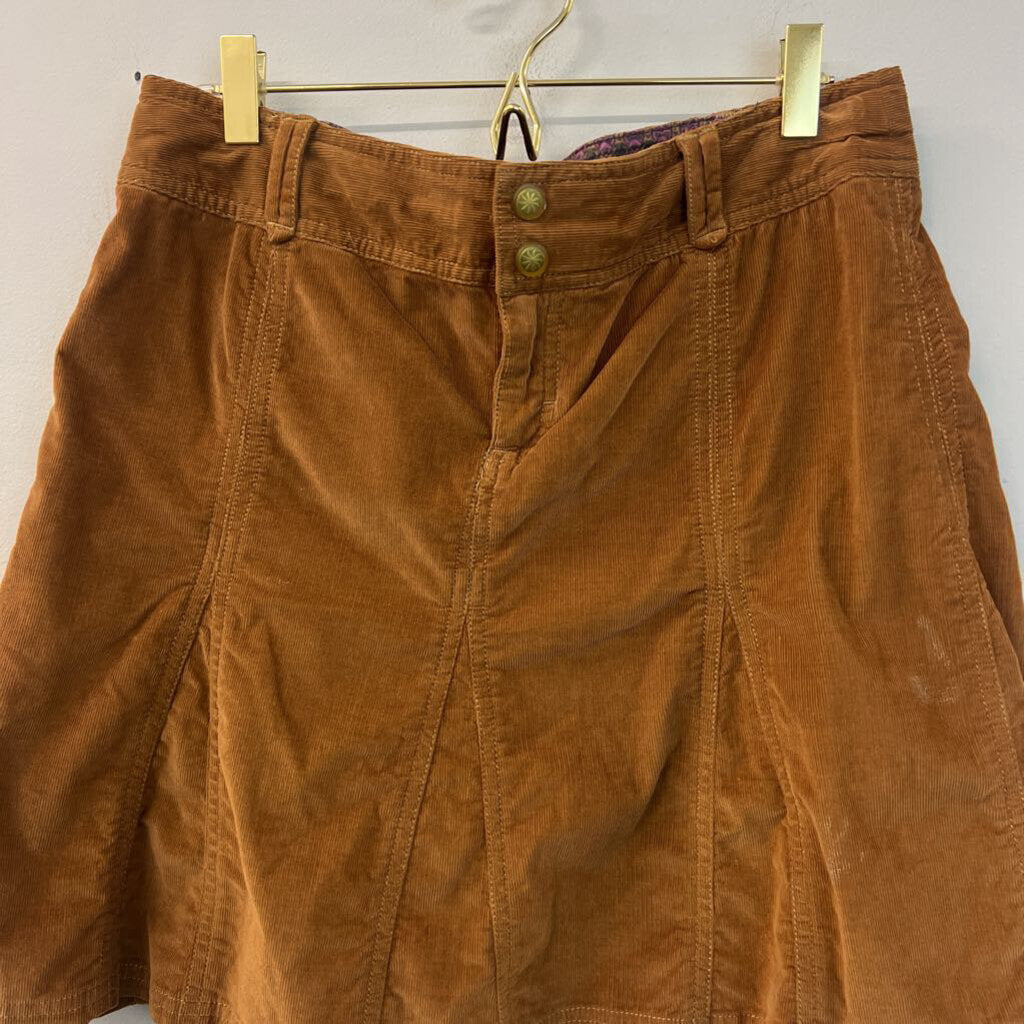 Athleta Brown Corduroy Mini Skirt 6P