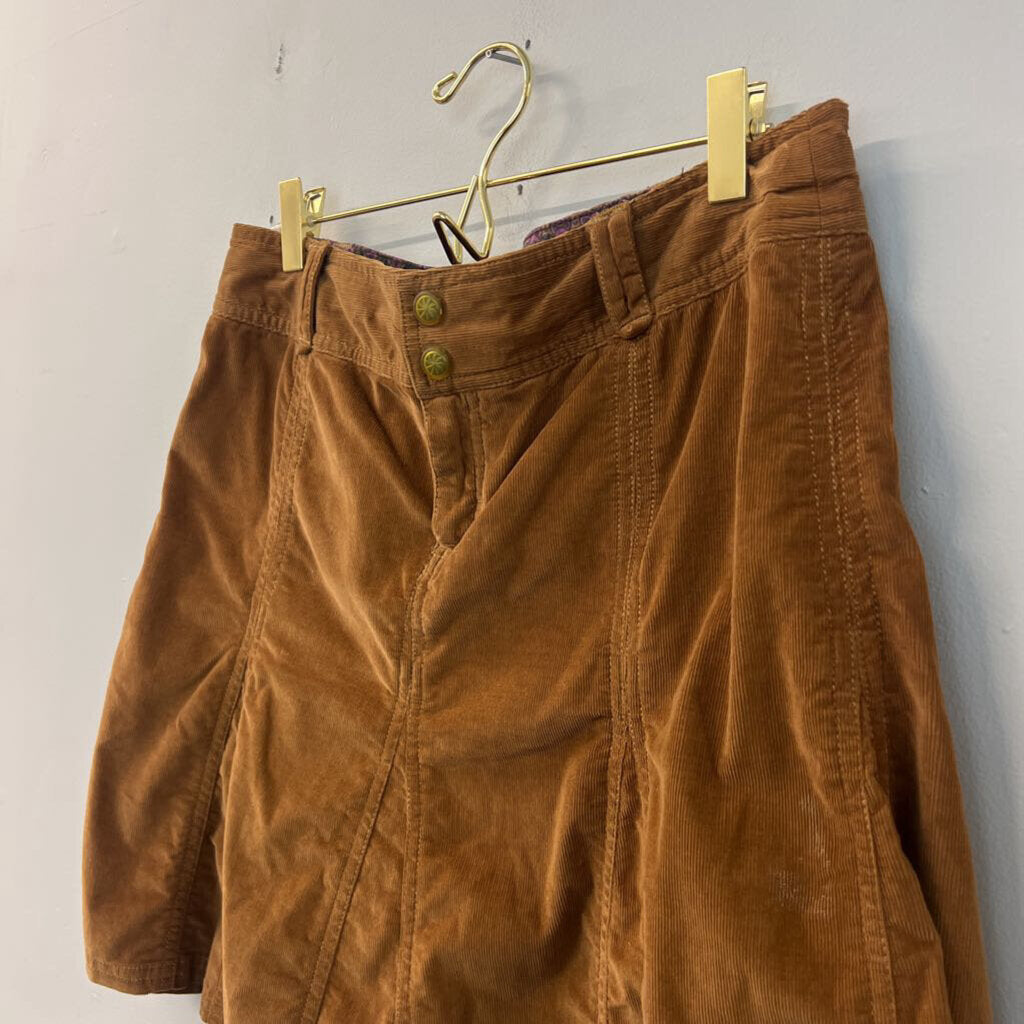 Athleta Brown Corduroy Mini Skirt 6P