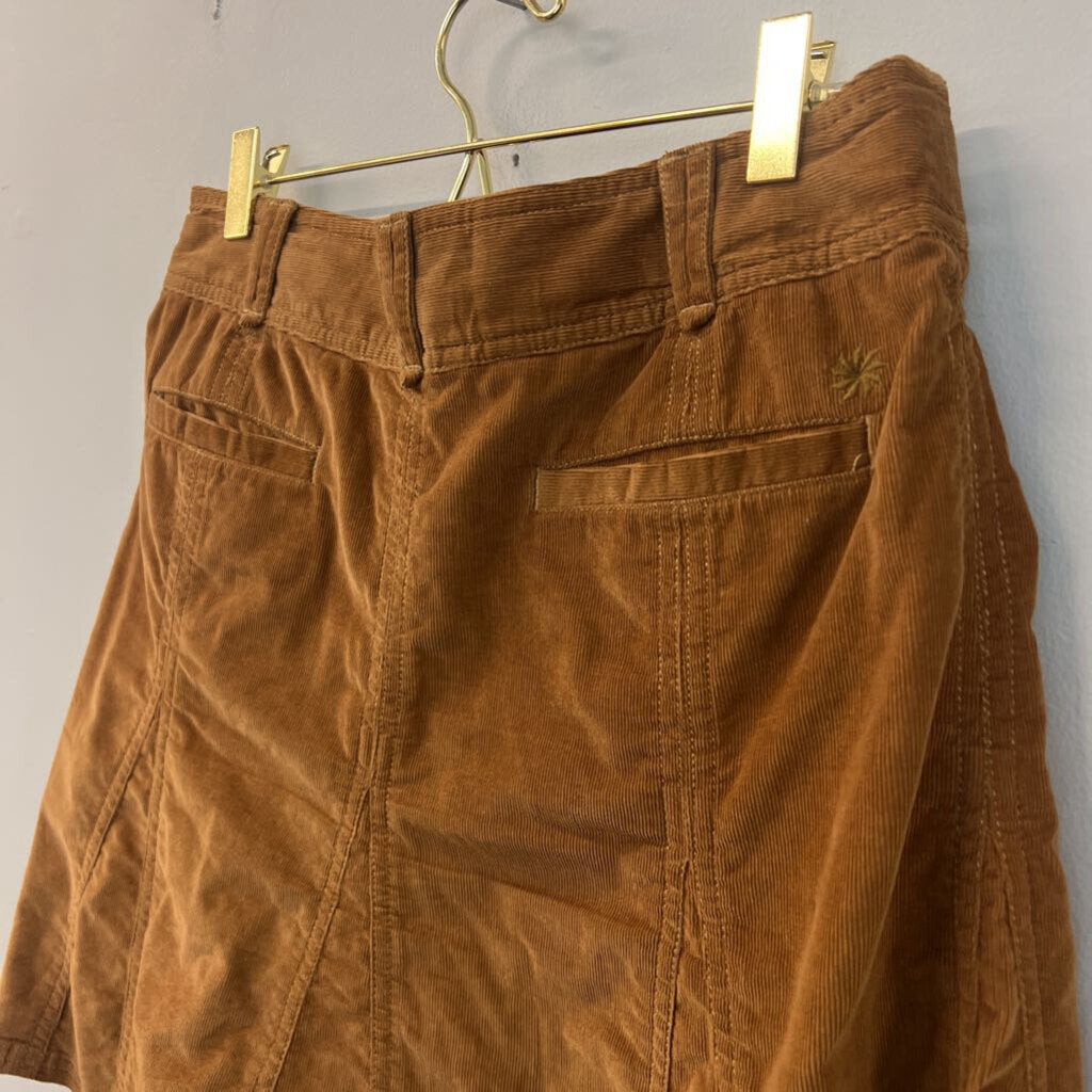 Athleta Brown Corduroy Mini Skirt 6P