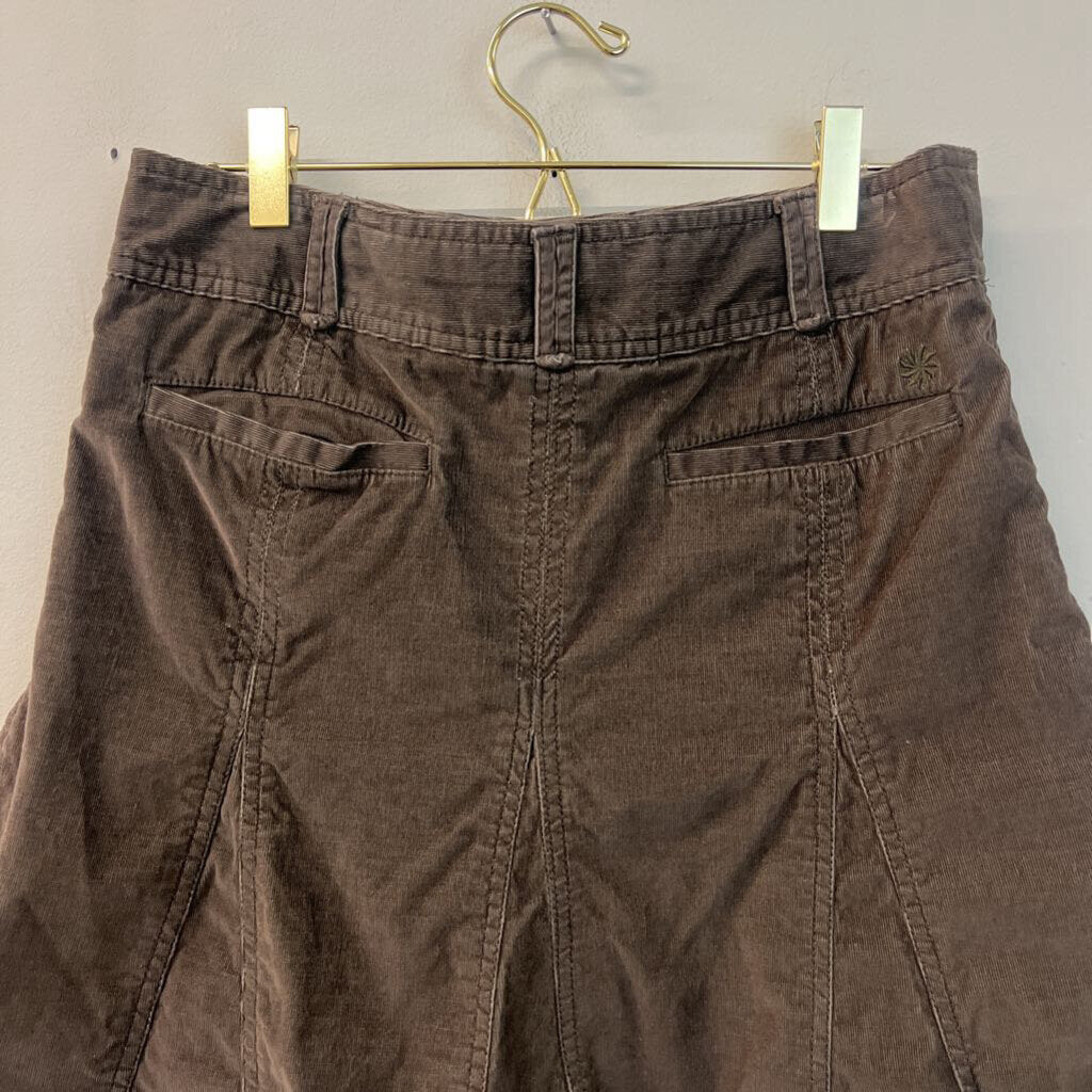 Athleta Grey Corduroy Mini Skirt 6P