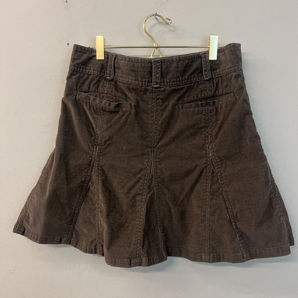 Athleta Grey Corduroy Mini Skirt 6P