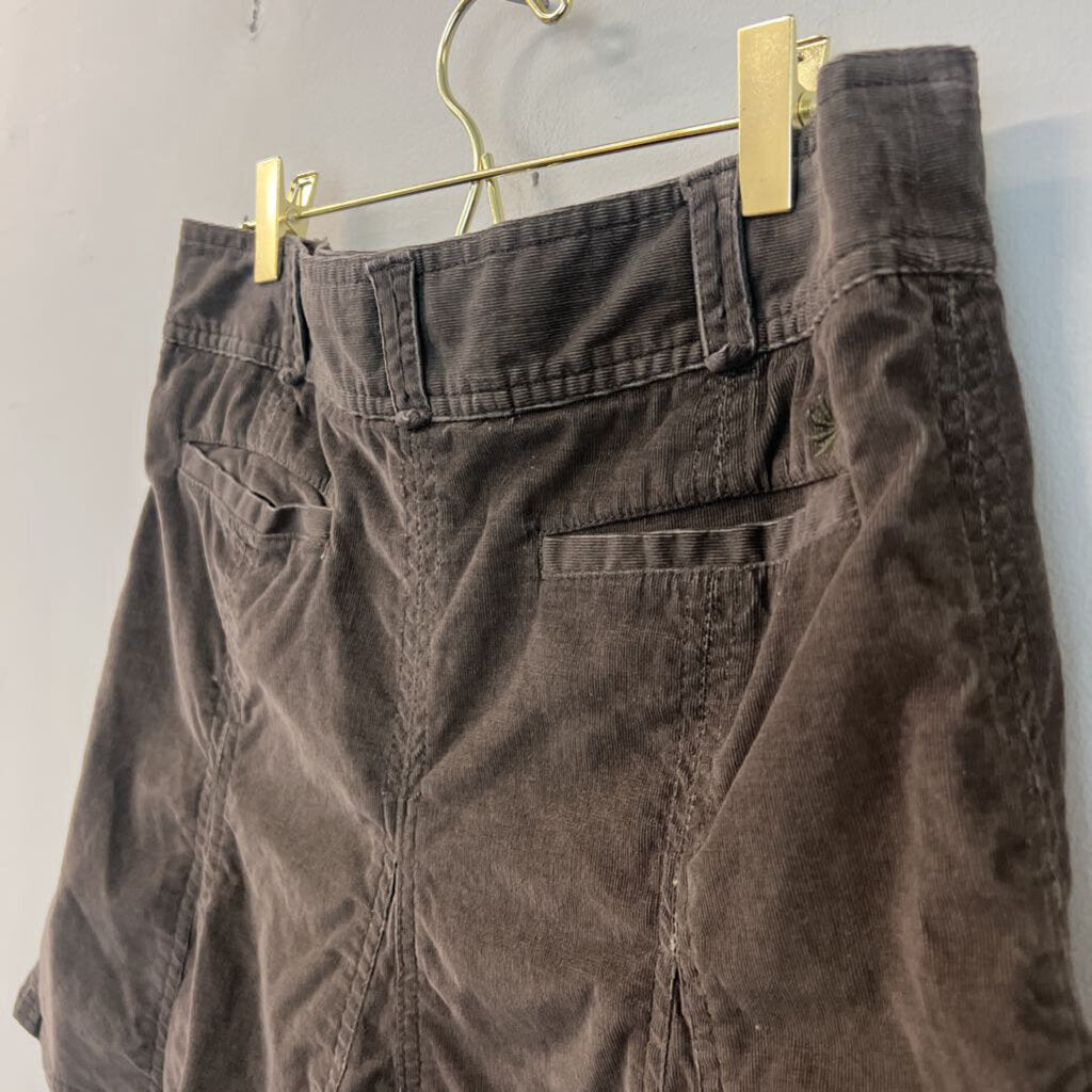 Athleta Grey Corduroy Mini Skirt 6P