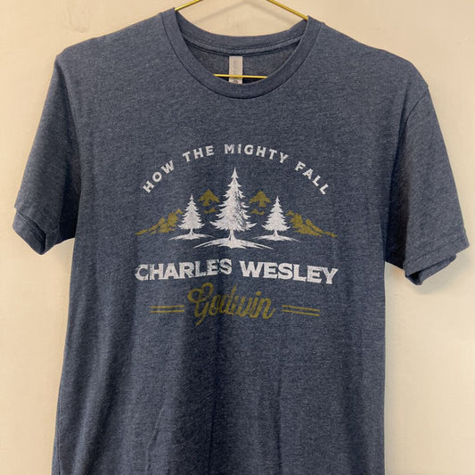 Next Level Apparel Blue Charles Wesley Short Sleeve Graphic Tee Medium