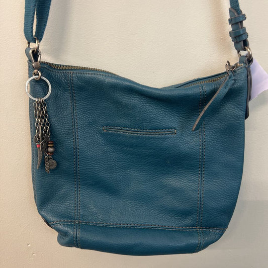 The Sak Blue Pebbled Leather Shoulder Purse