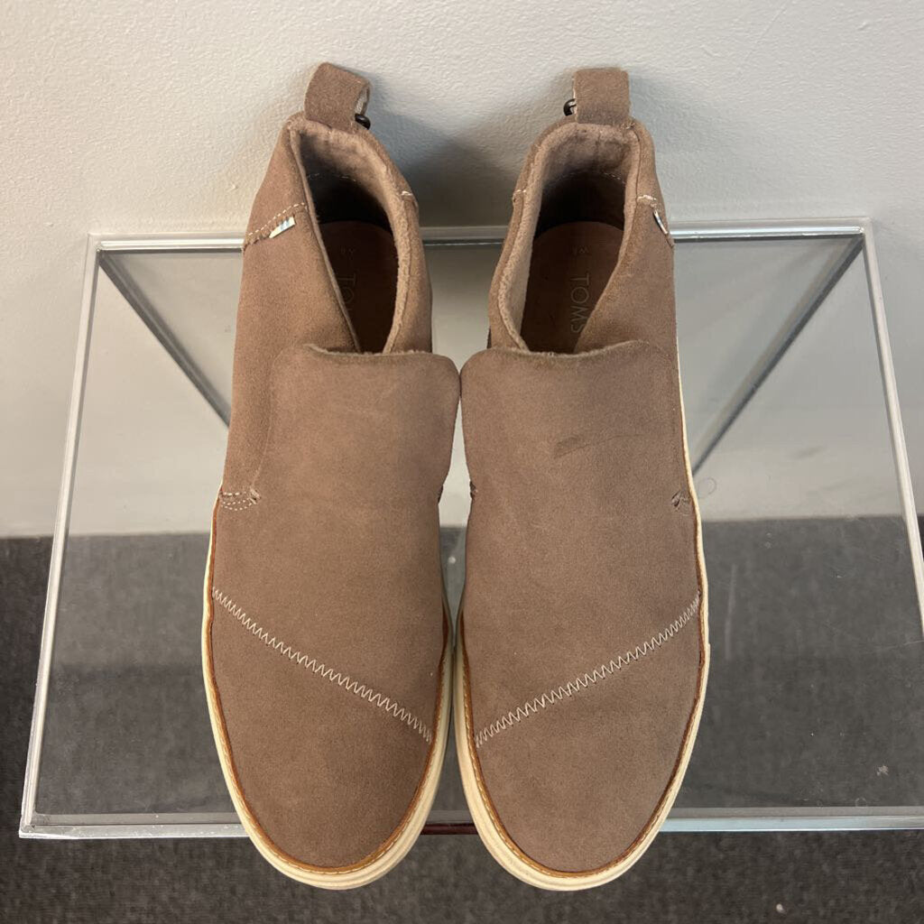 Toms Brown Suede Pull On Paxton Shoes 8