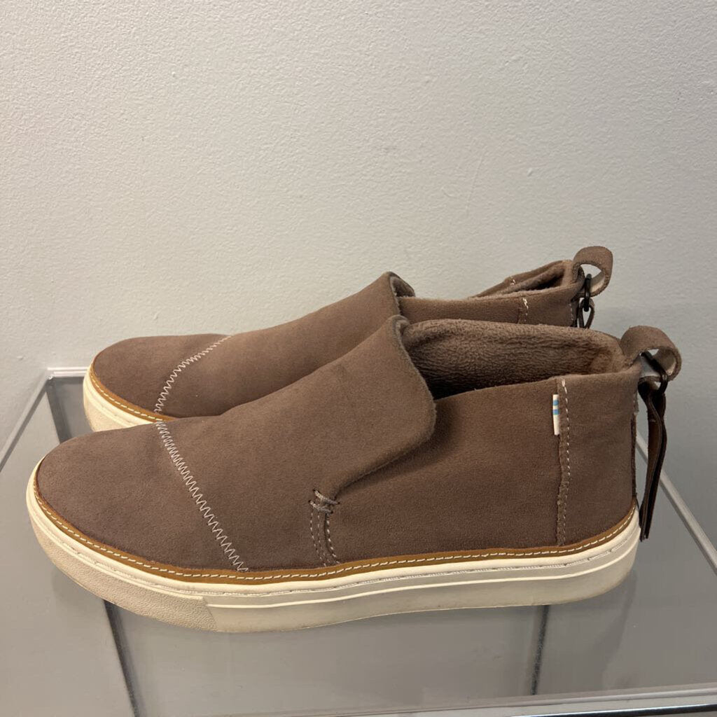 Toms Brown Suede Pull On Paxton Shoes 8