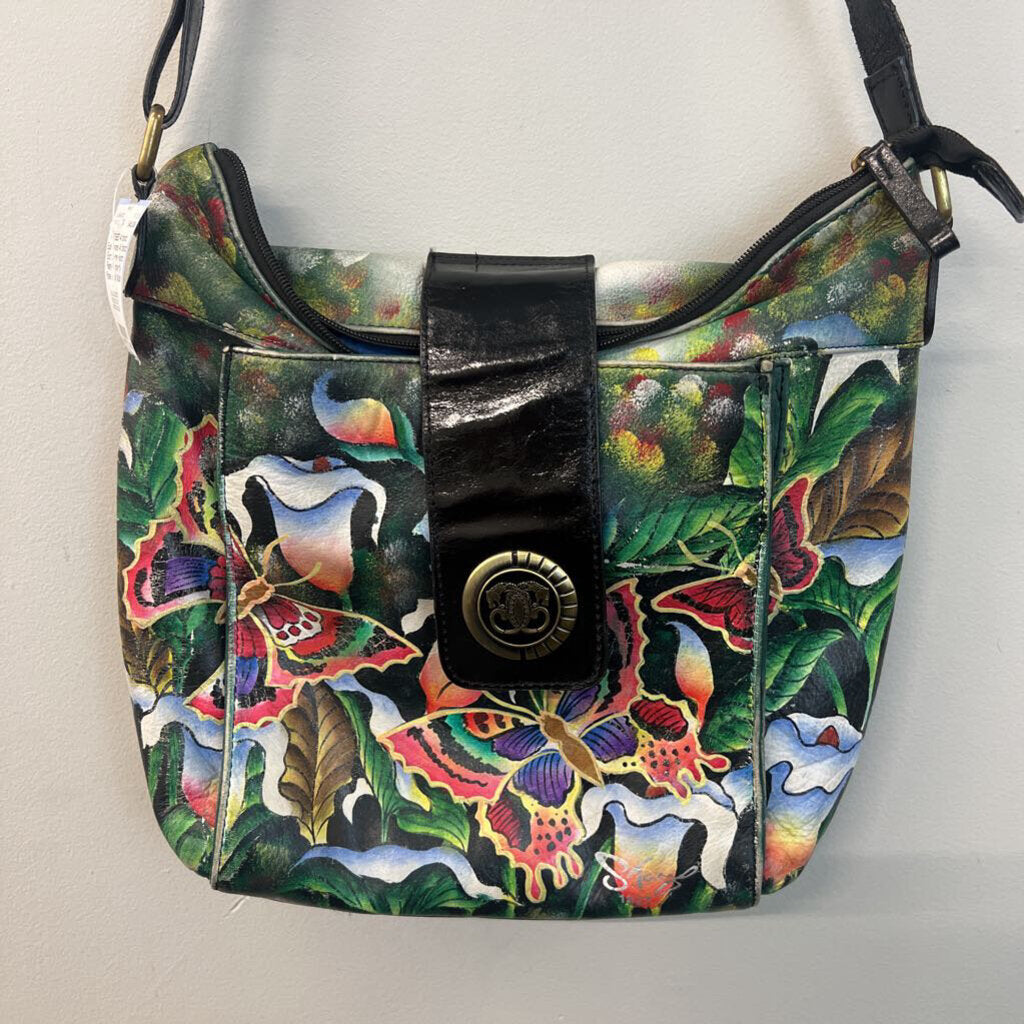 Artistic Expressions Hand Painted Butterfly Purse