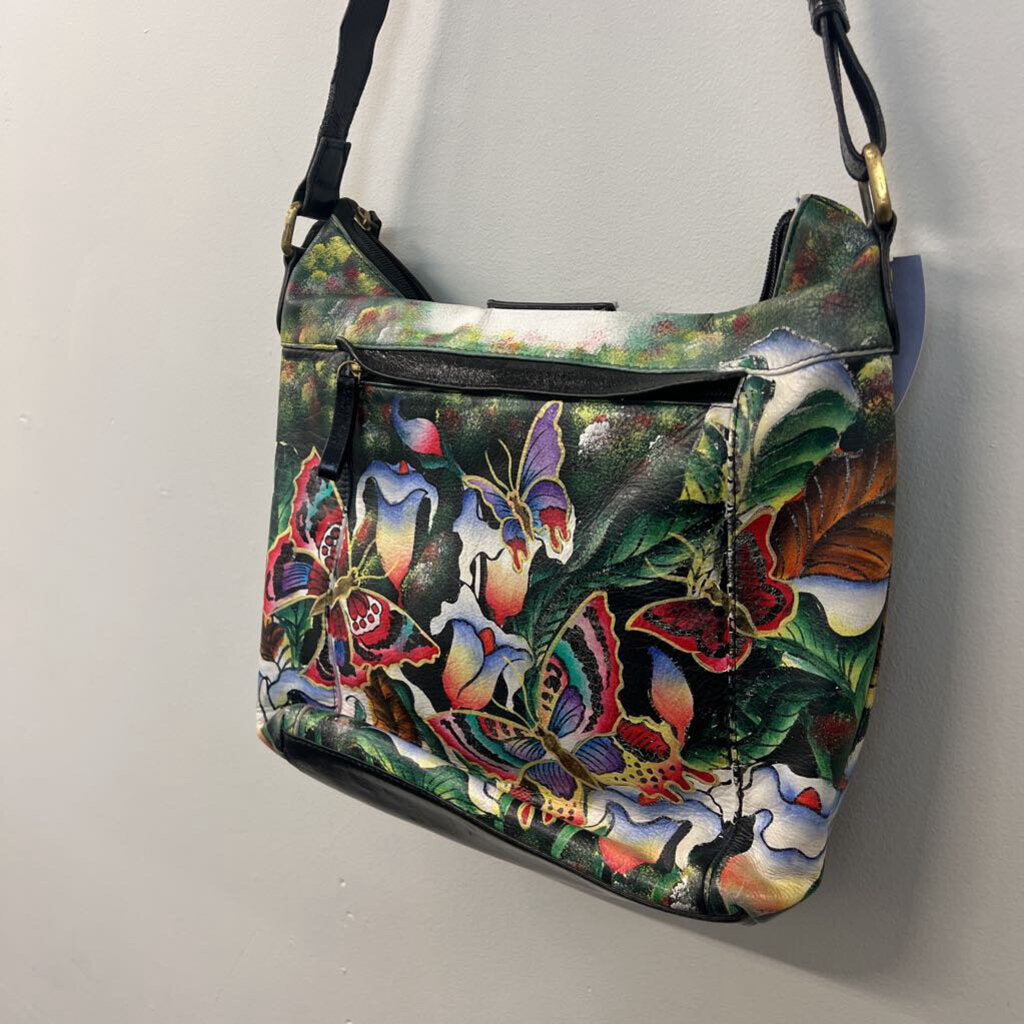 Artistic Expressions Hand Painted Butterfly Purse