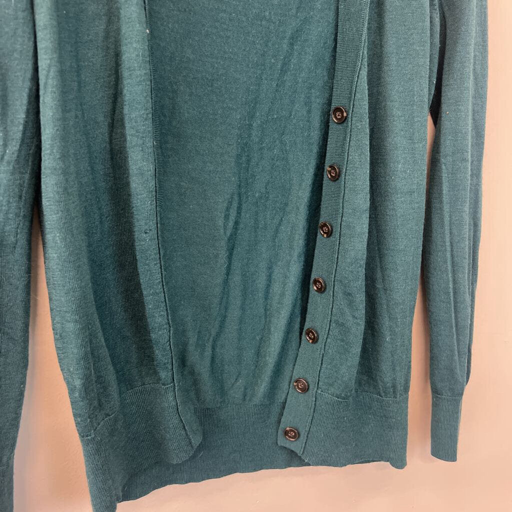 Loft Green Long Sleeve Button Down Cardigan Extra Small