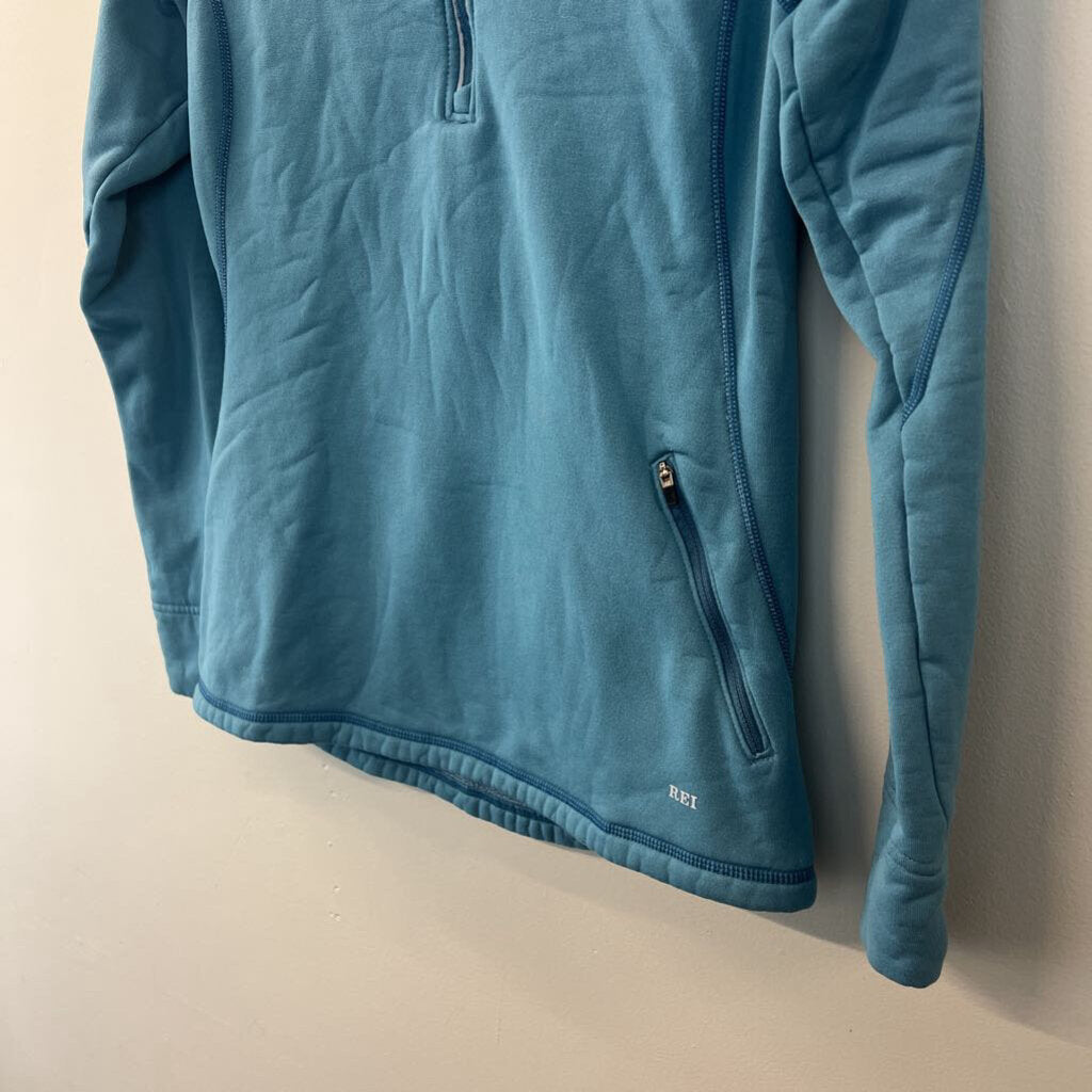 REI Blue Fleece Lined Pullover Medium