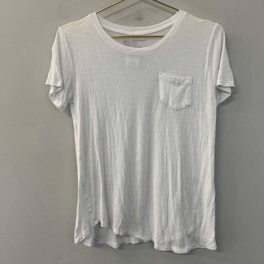 aa Albion White Short Sleeve Tee Small