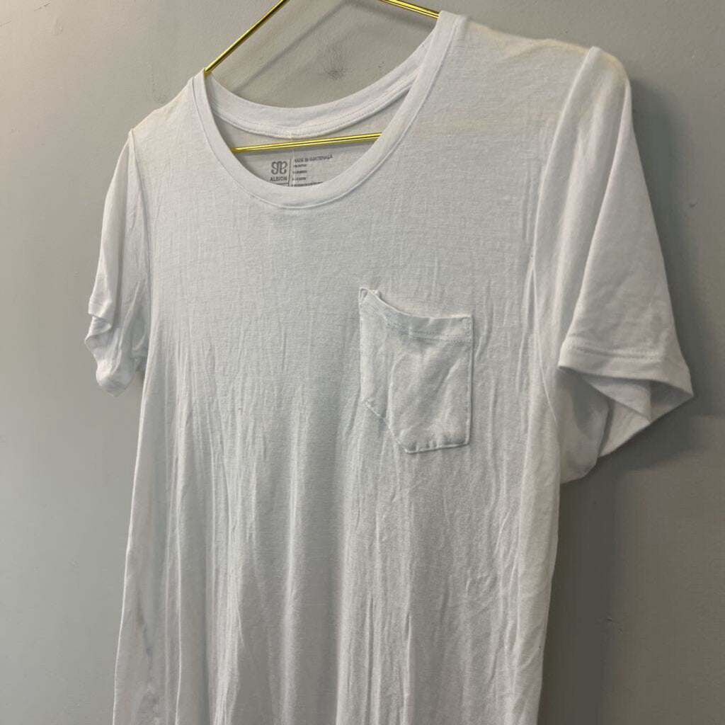 aa Albion White Short Sleeve Tee Small