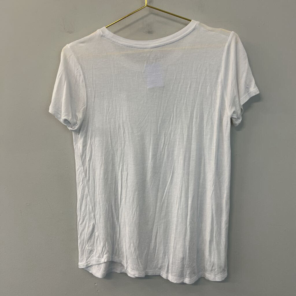 aa Albion White Short Sleeve Tee Small