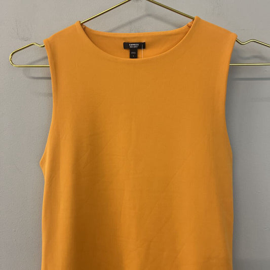 Express Orange Body Contour Tank Small