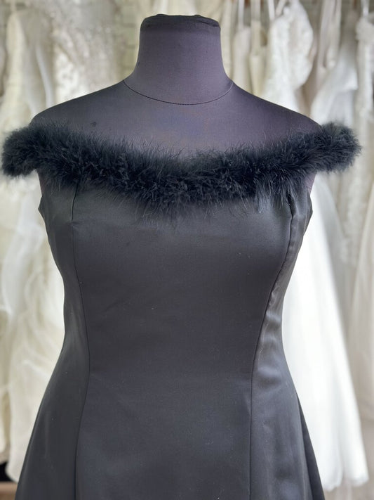 Molly Malloy Feather Detail Long Formal 18