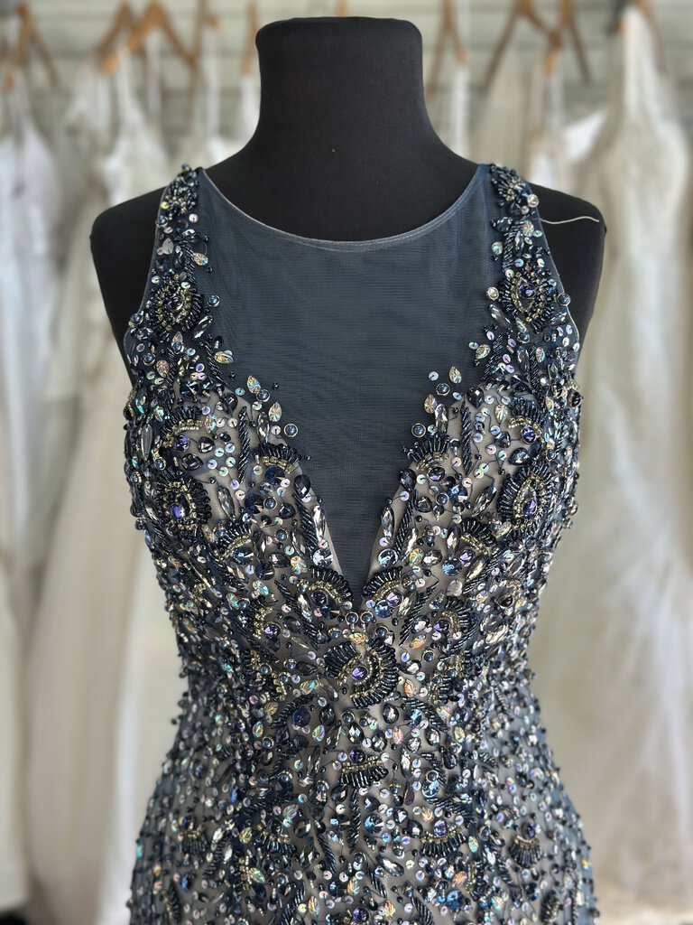 Abby Paris Beaded Mermaid Formal 10