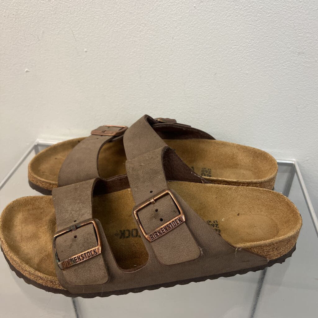 Birkenstock Brown Arizona Suede Double Strap Sandals 9