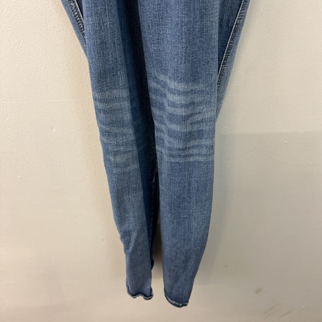 Indigo Rein Medium Wash Distressed Overalls 5