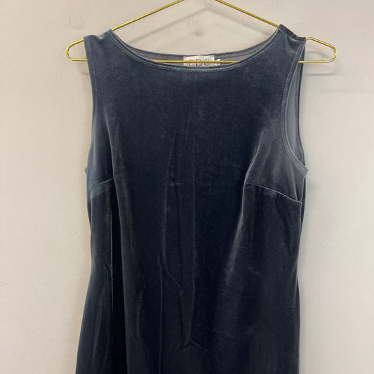 CDC Grey Velvet Sleeveless Dress 8