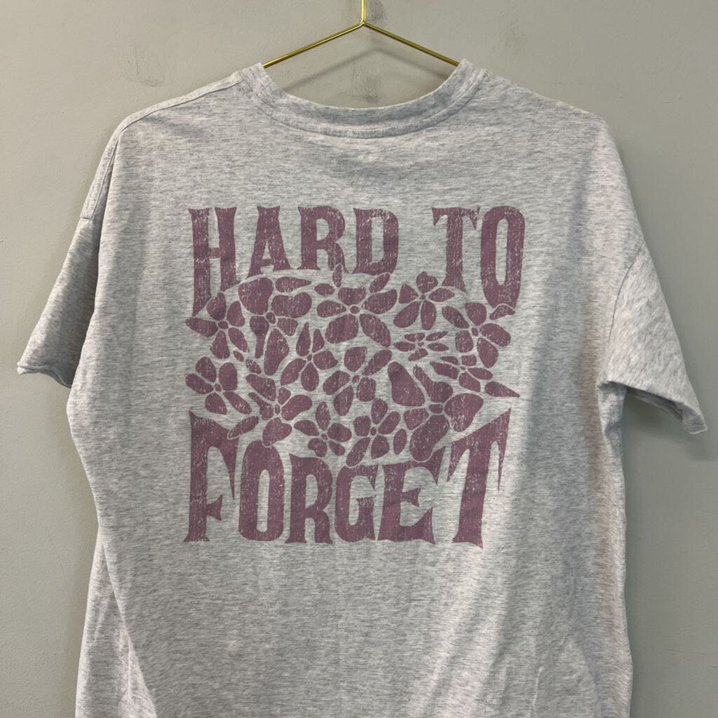 Aerie Grey Short Sleeve Hard To Forget Graphic Tee Extra Small