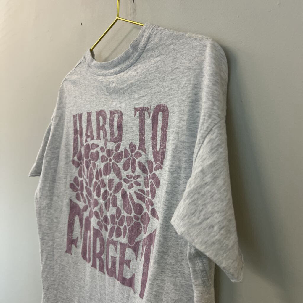 Aerie Grey Short Sleeve Hard To Forget Graphic Tee Extra Small