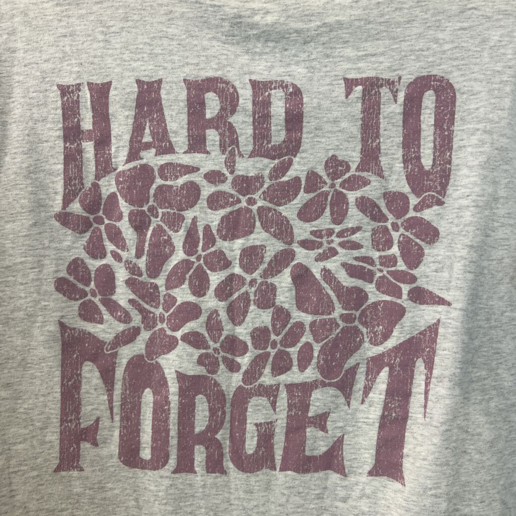 Aerie Grey Short Sleeve Hard To Forget Graphic Tee Extra Small