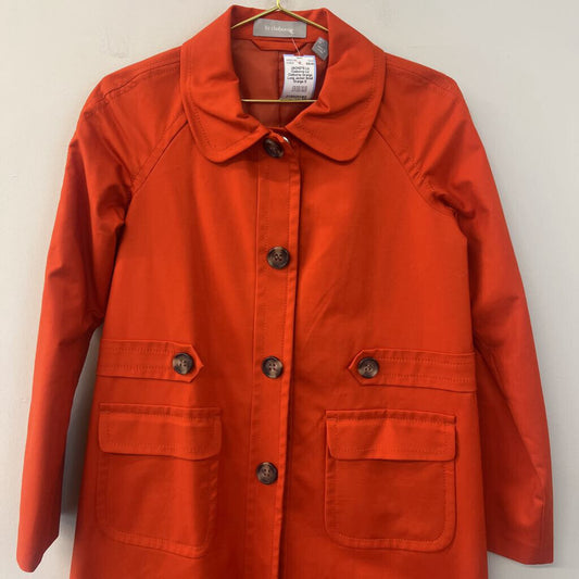 Liz Claiborne Orange Long Jacket Small