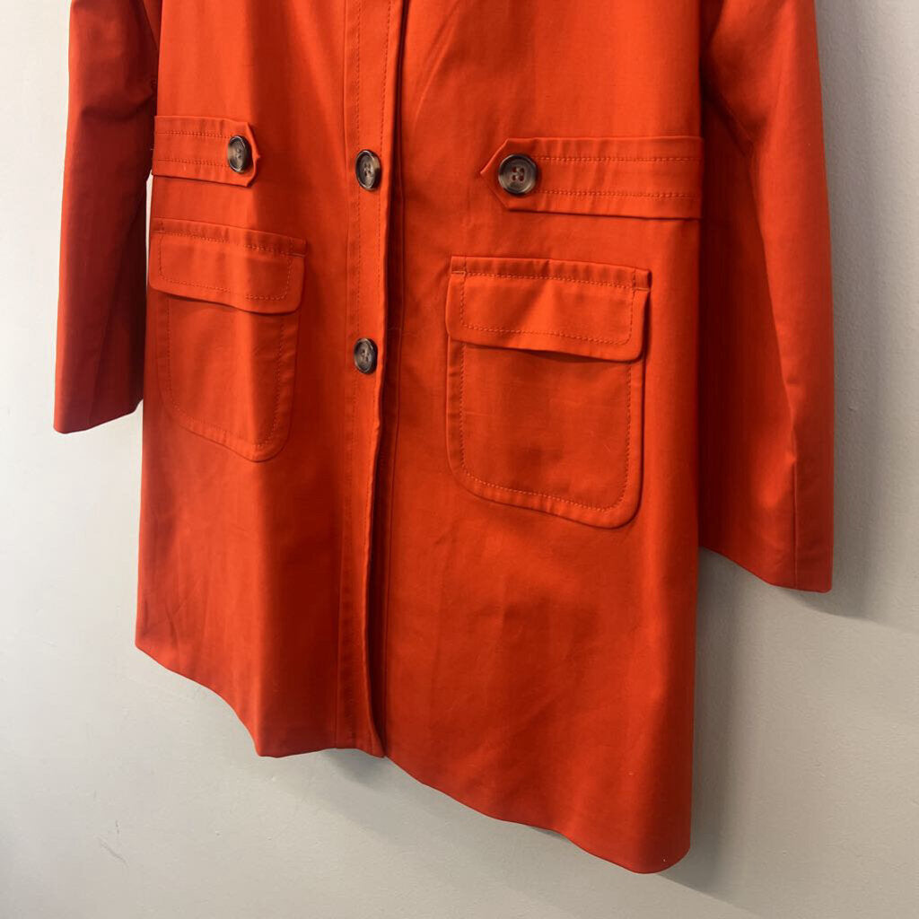 Liz Claiborne Orange Long Jacket Small