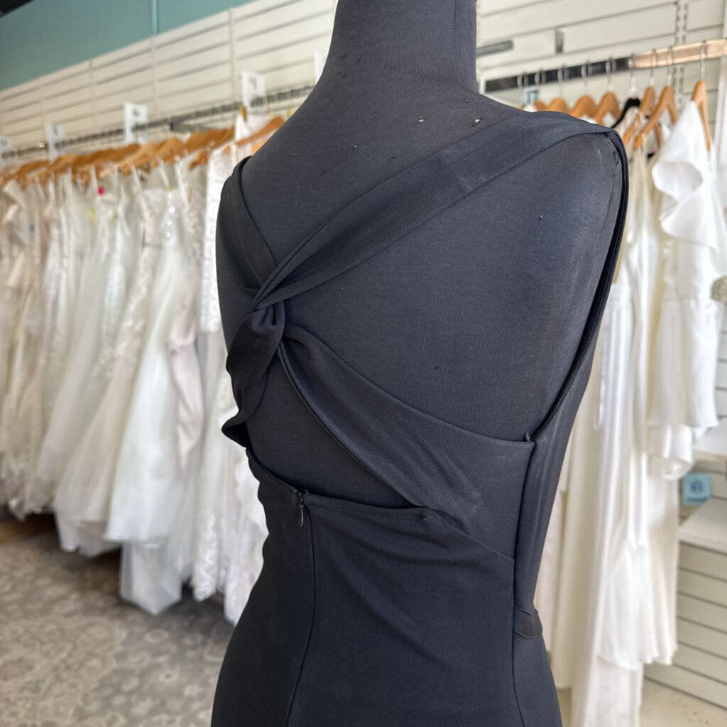 Vintage J. Ribkoff Strappy Black Formal Dress Small