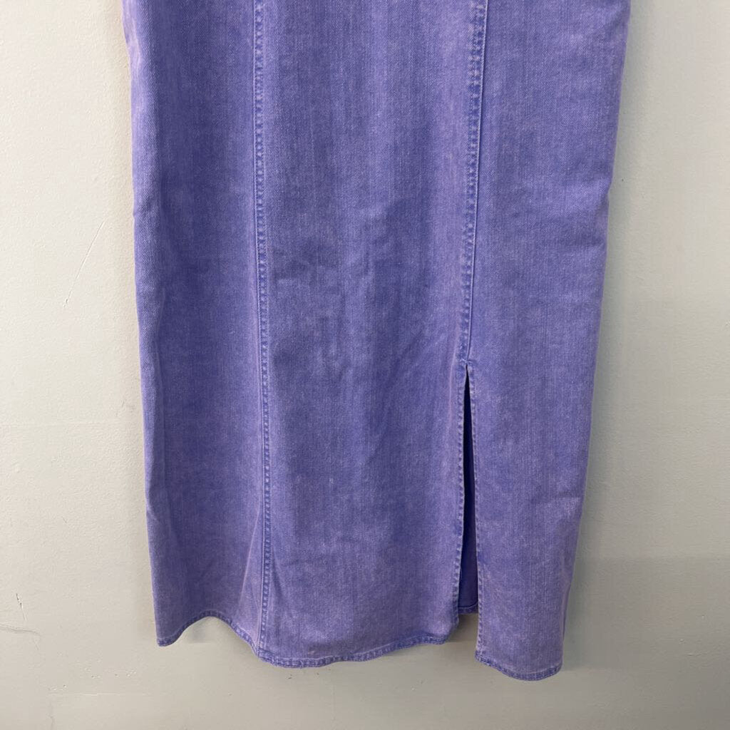 Future Collective Purple Denim Midi Dress 8