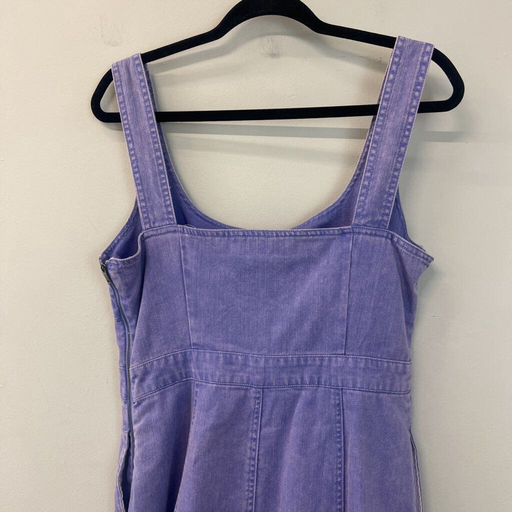 Future Collective Purple Denim Midi Dress 8