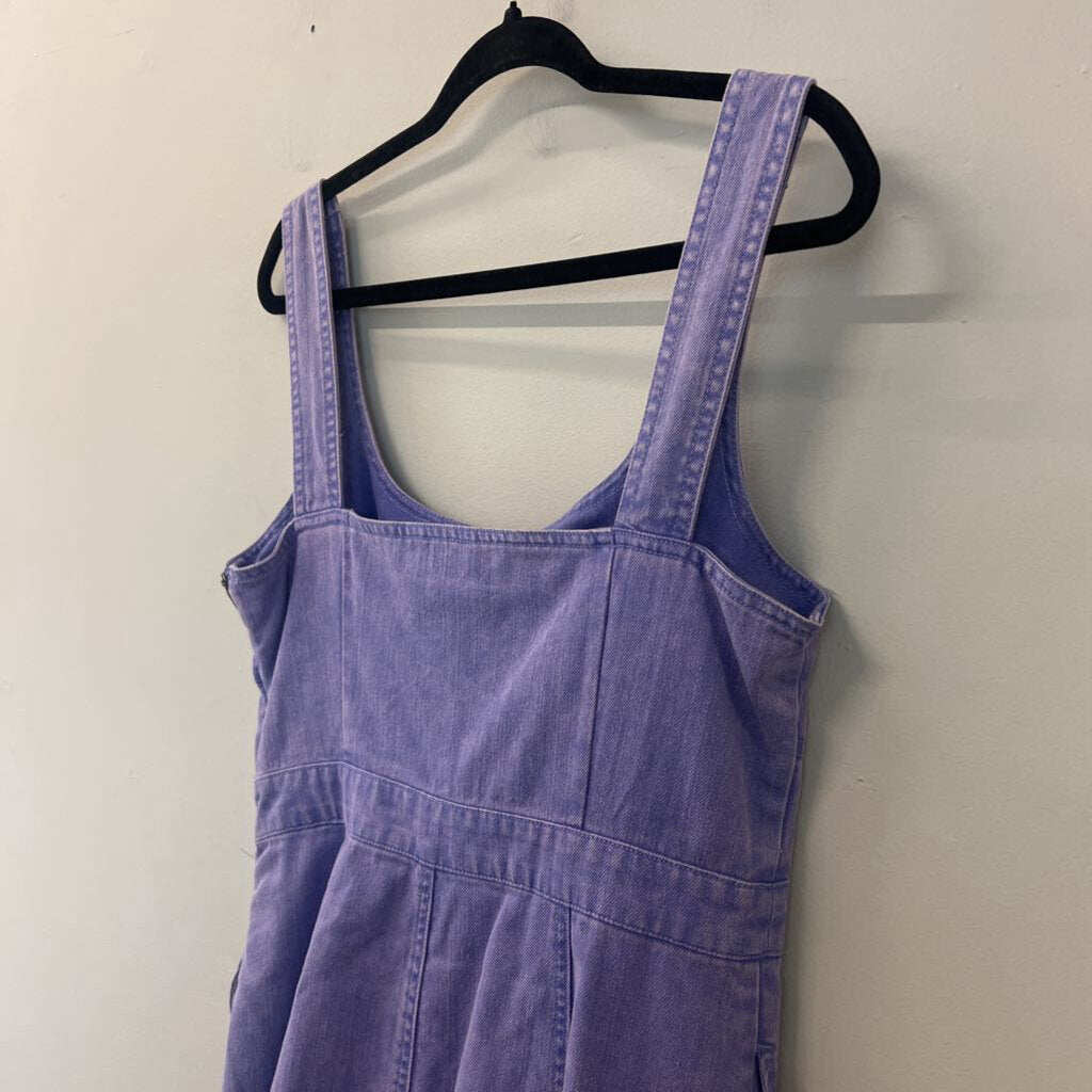 Future Collective Purple Denim Midi Dress 8