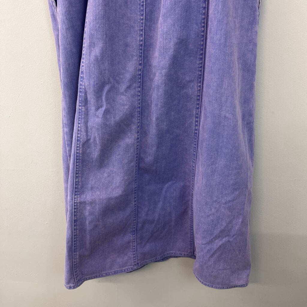 Future Collective Purple Denim Midi Dress 8