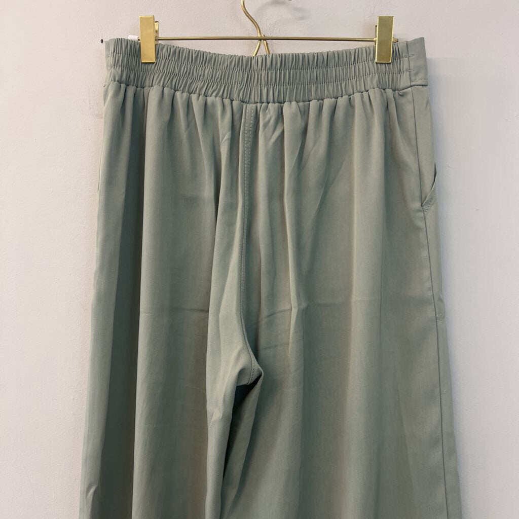 Max Studio Green High Waisted Wide Leg Pants Medium