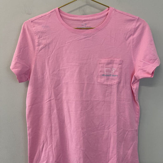 Vineyard Vines Pink Short Sleeve Logo Tee Small