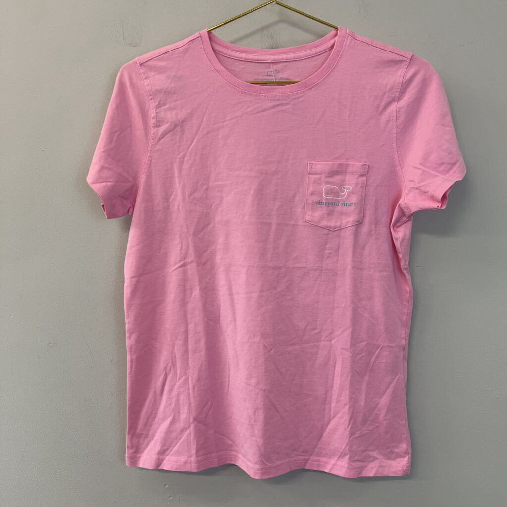 Vineyard Vines Pink Short Sleeve Logo Tee Small