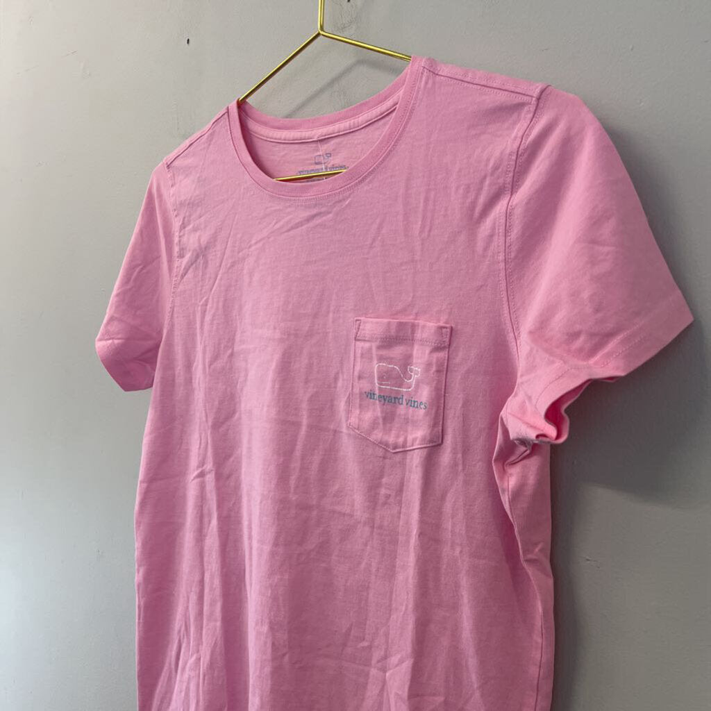 Vineyard Vines Pink Short Sleeve Logo Tee Small