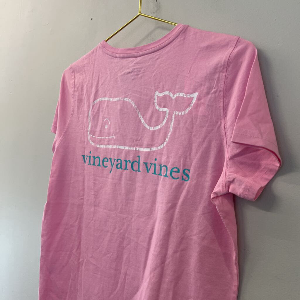 Vineyard Vines Pink Short Sleeve Logo Tee Small