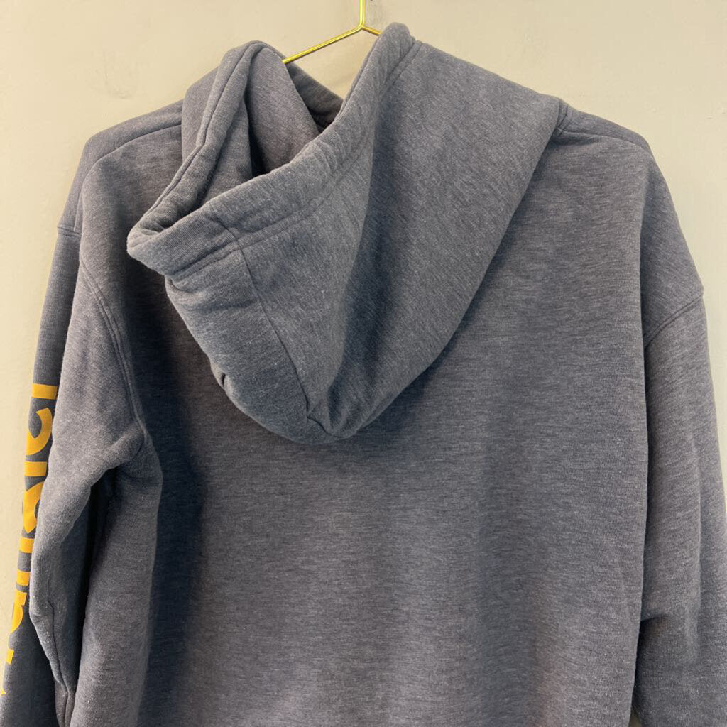 Wrangler Grey Cropped Yellowstone Hoodie Small