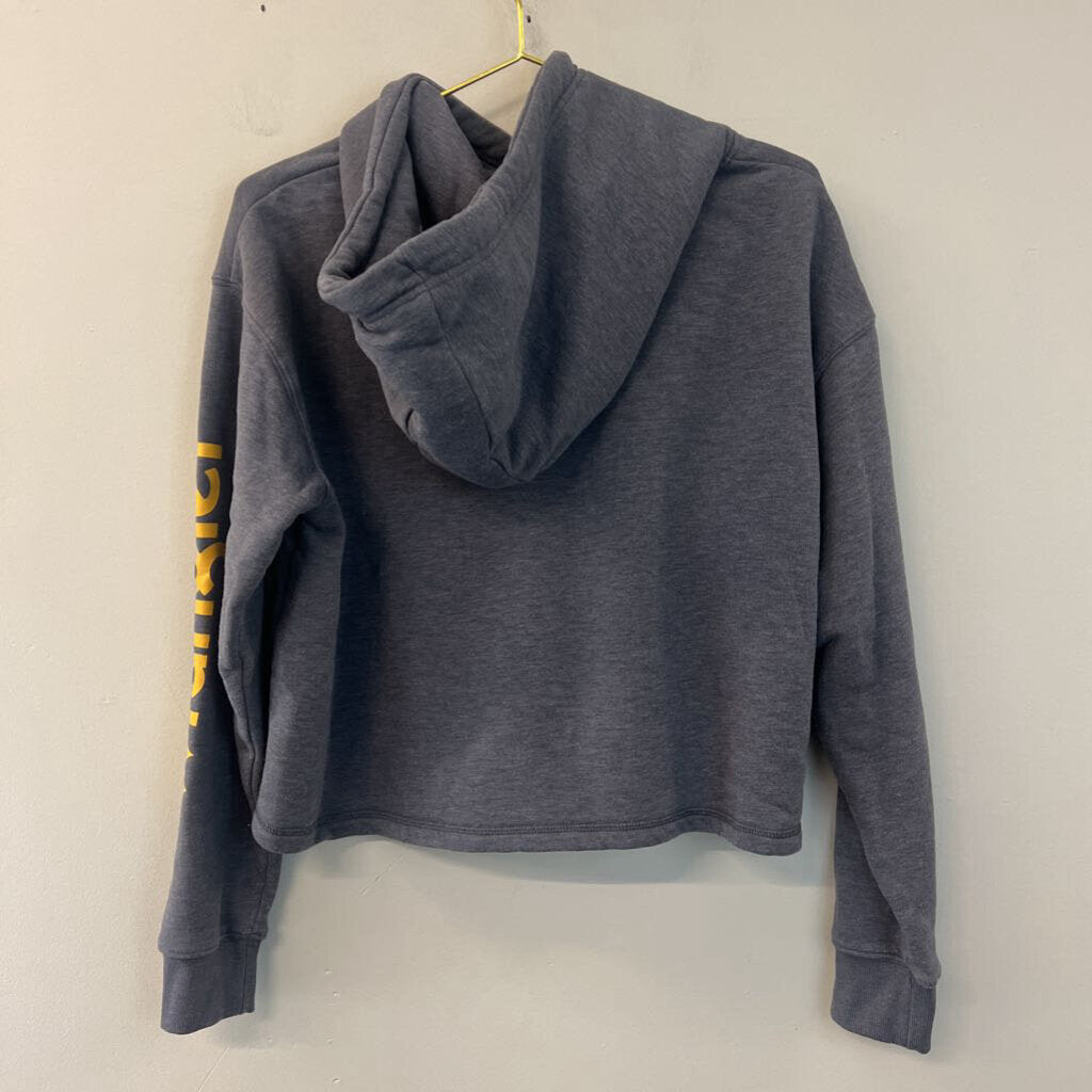 Wrangler Grey Cropped Yellowstone Hoodie Small