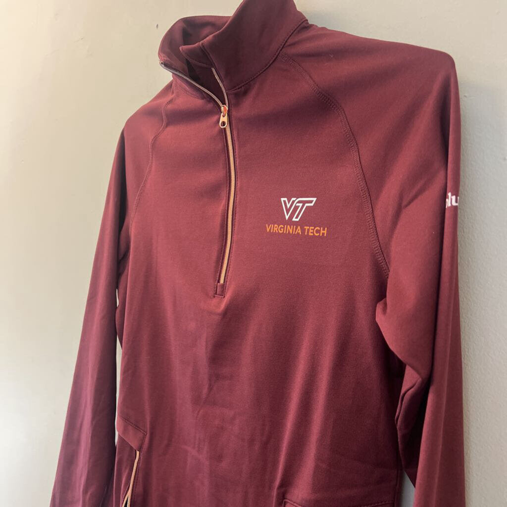 Columbia Burgundy Virginia Tech Pullover Small