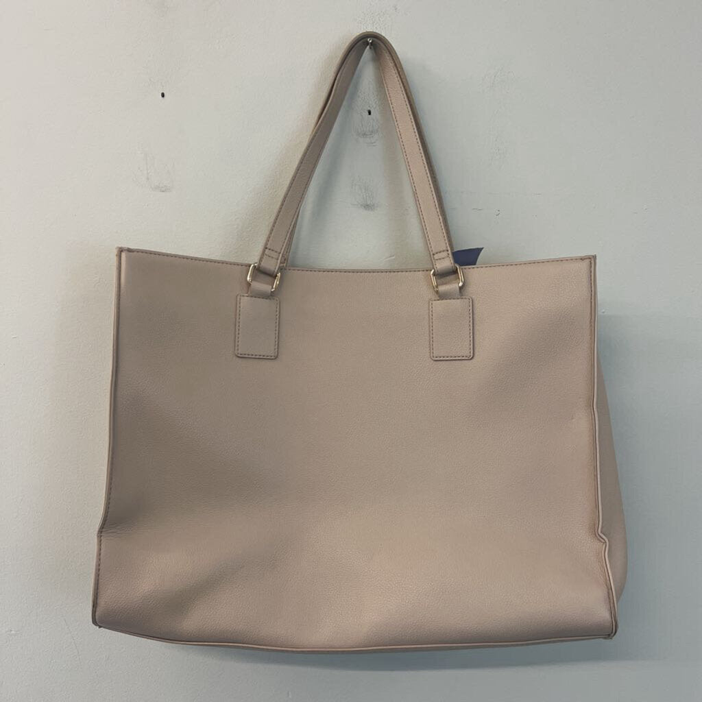 41 Hawthorn Beige Pebbled Leather Tote Purse