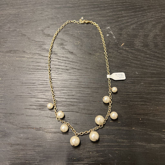 Gold/ Pearl Statement Necklace