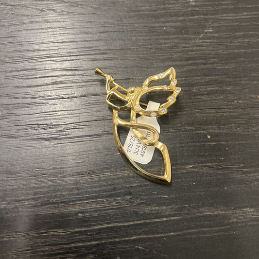 Vintage Gold Angel Pin