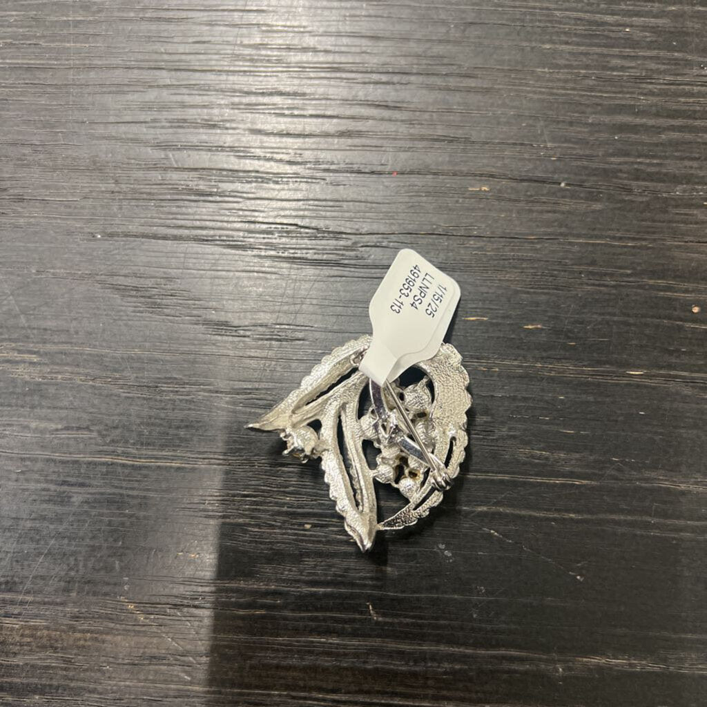 Vintage Silver/ Rhinestone Pin