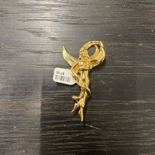 Vintage Gold Angel Pin