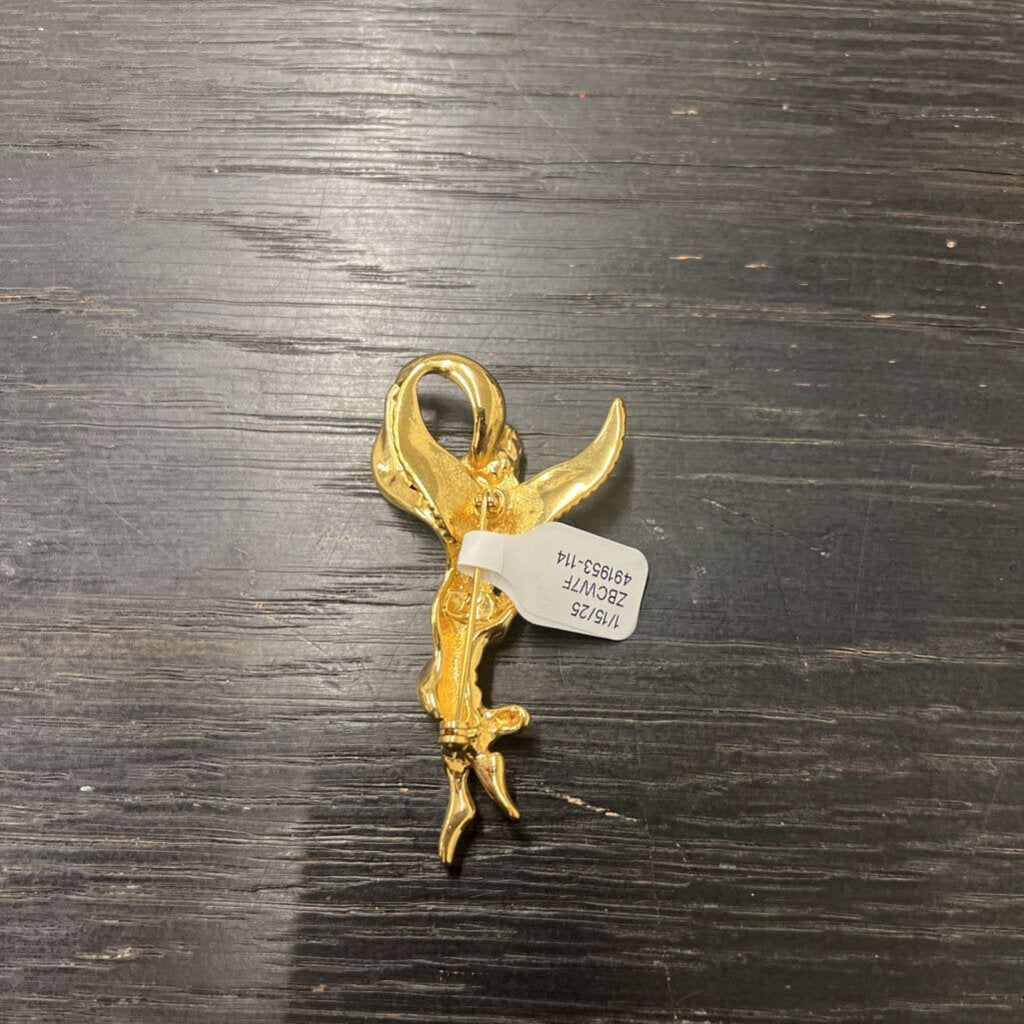 Vintage Gold Angel Pin
