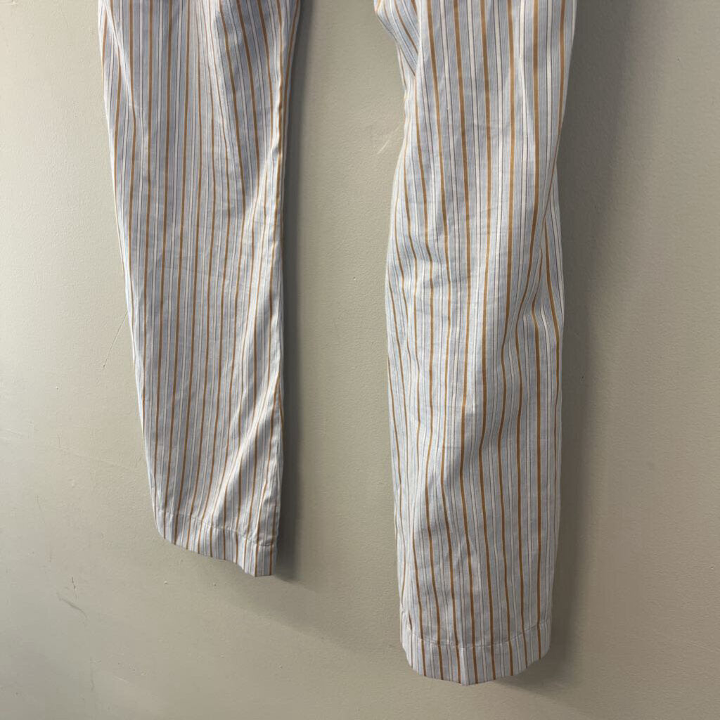 Vintage German Striped Pull On Pants Small